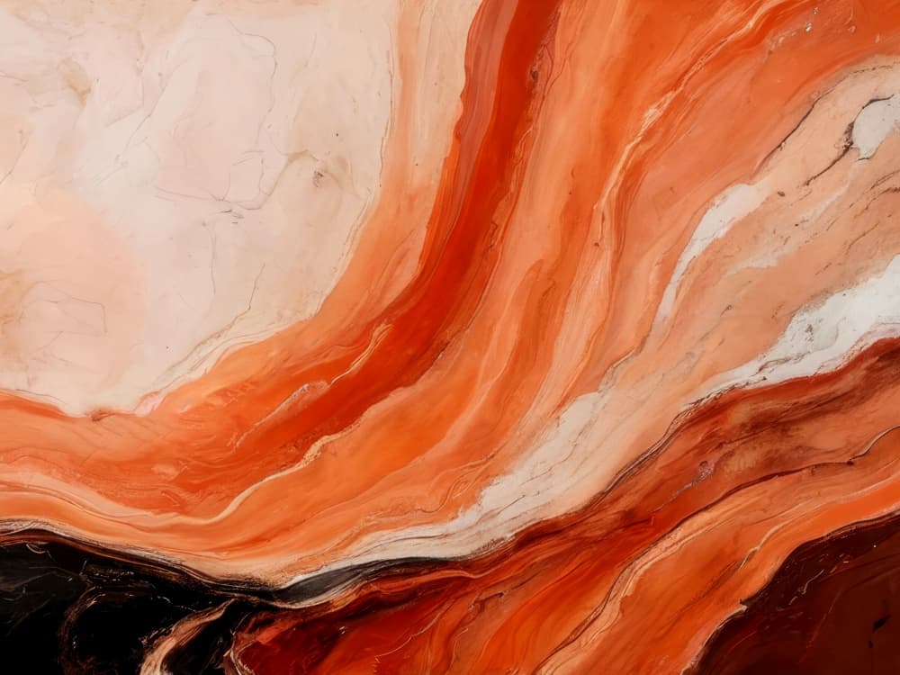 Terracotta Flowing Abstract by Alpenglow Workshop — canvas wall art