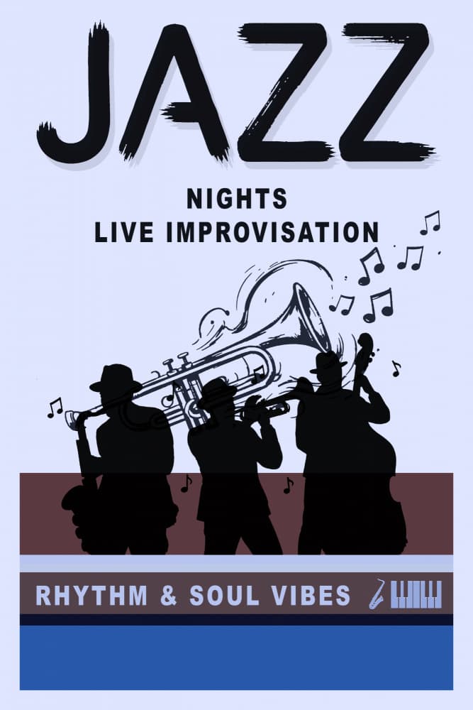 Live Jazz Performance by casa cartissi — canvas wall art