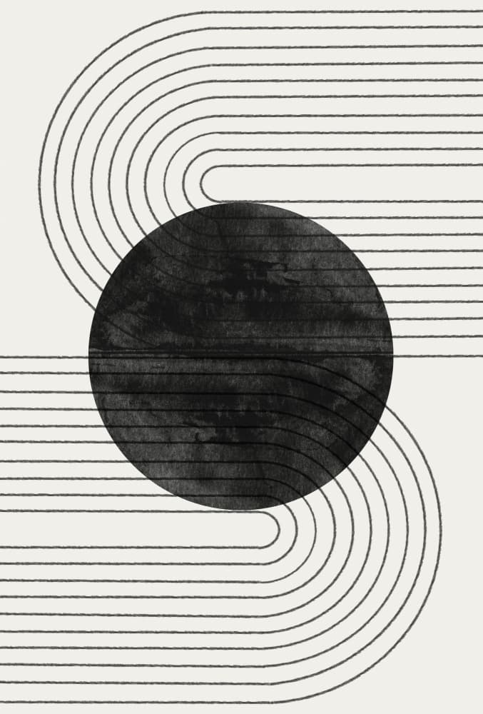 Orbiting Lines by THE MIUUS STUDIO — canvas wall art