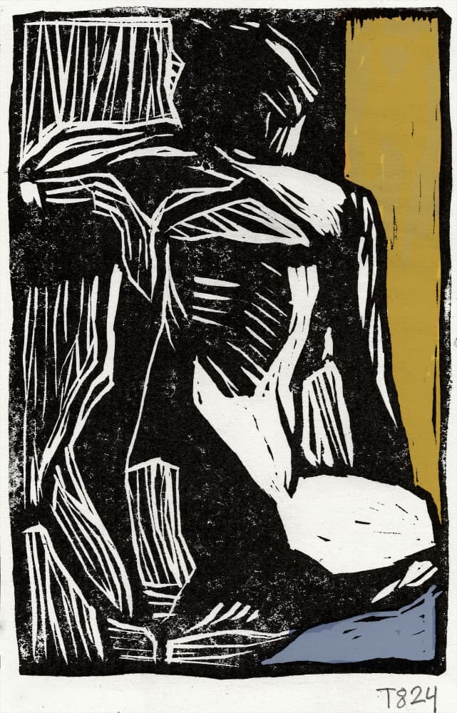 Expressive Abstract Figure by Tore Bahnson — canvas wall art