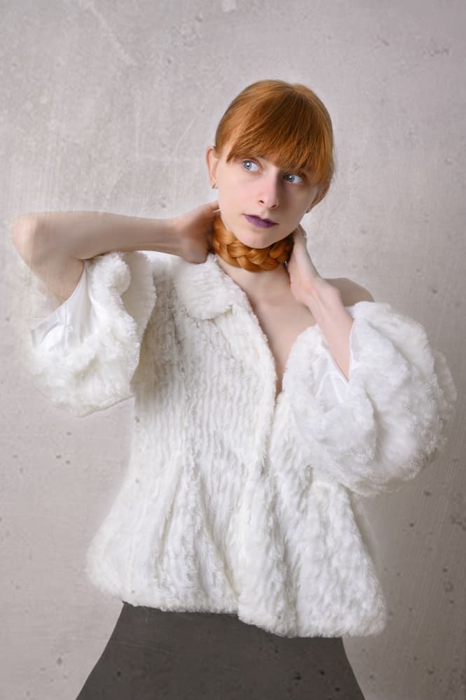 Elegant Redhead With Braids by Joanna Ras — canvas wall art