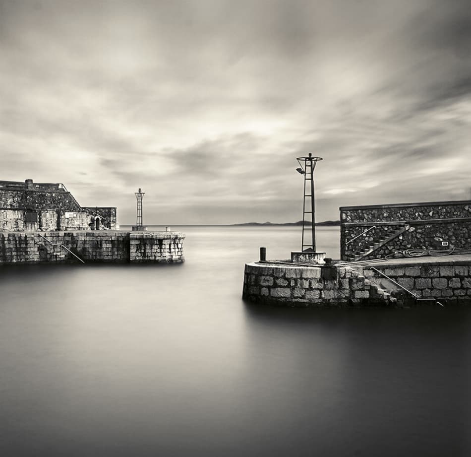 Calm Harbor Entrance by Mikel Lastra — canvas wall art