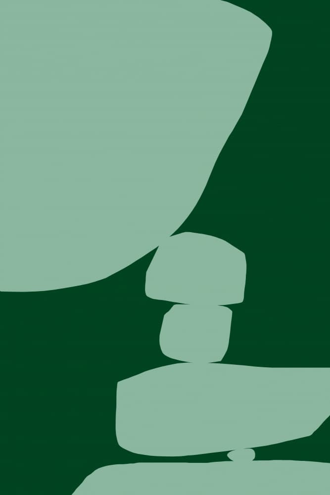 Organic Green Balance by Treechild — canvas wall art