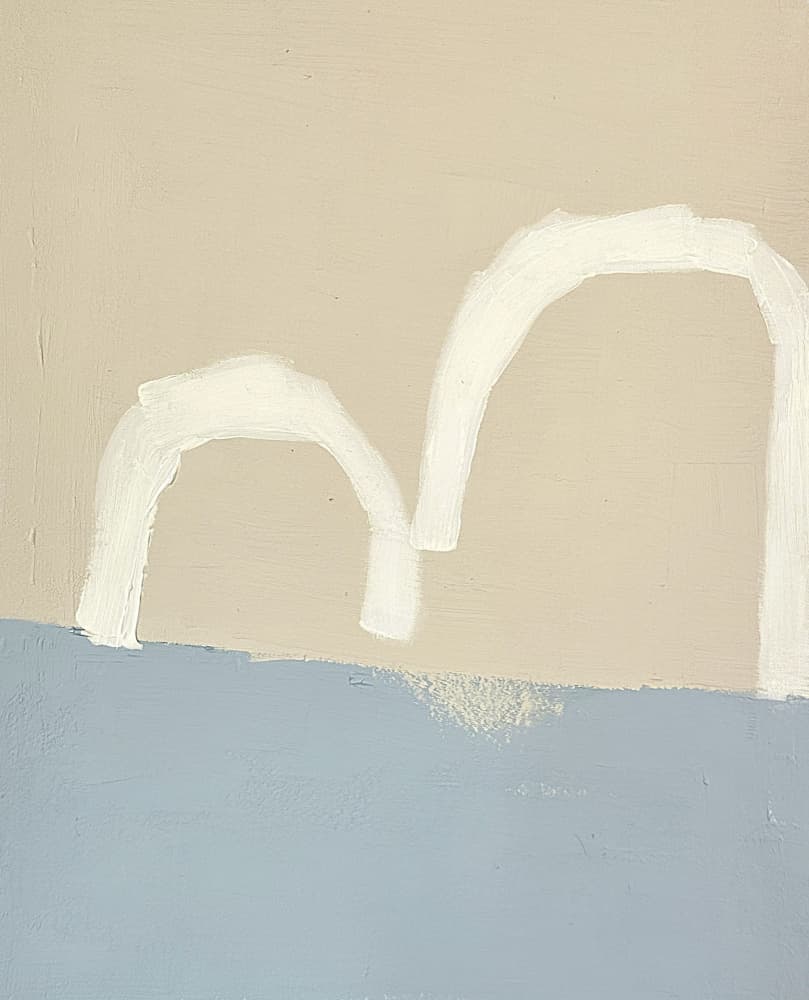 Minimal Arches Horizon by Andrea Reichhart — canvas wall art