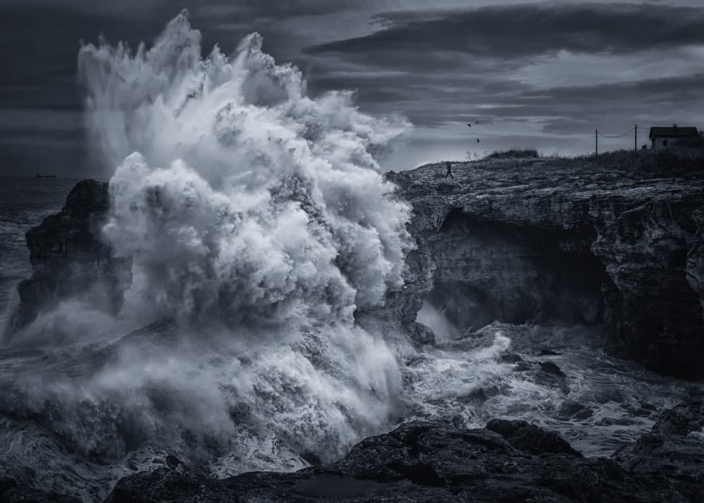 Powerful Ocean Wave by Albena Markova — canvas wall art