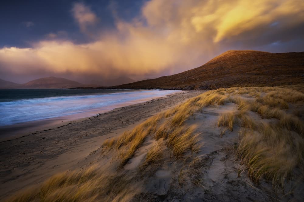 Golden Hour Coast by Ulrike Eisenmann — canvas wall art