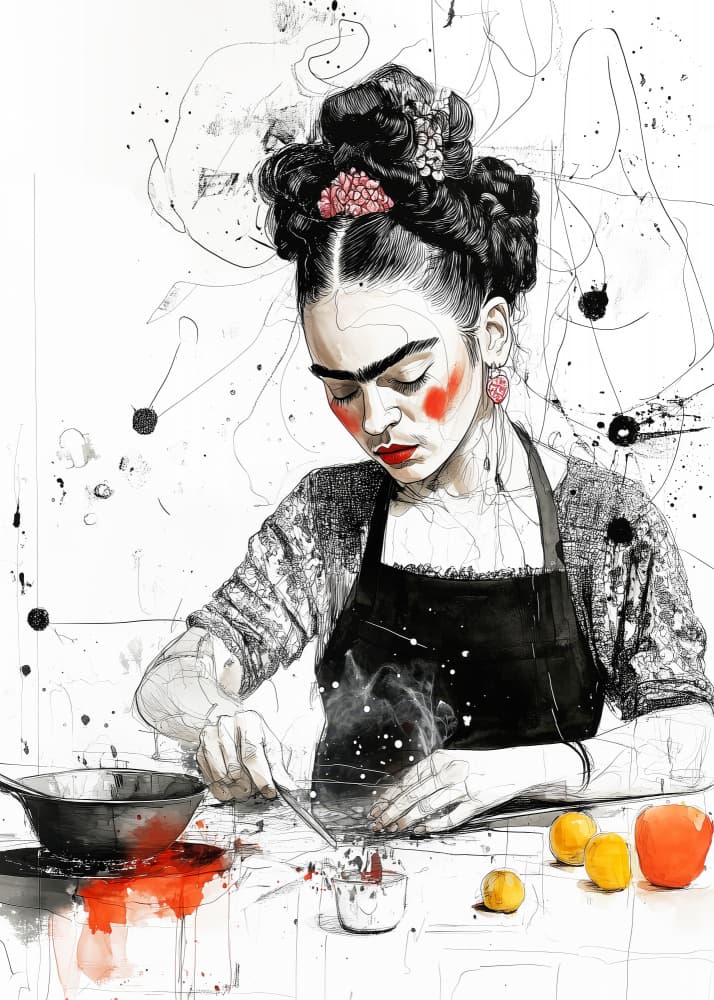 Artistic Kitchen Preparation by Justyna Jaszke — canvas wall art