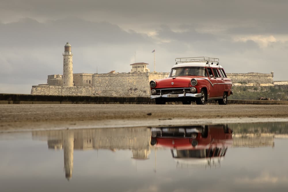 Havana Classic Car by Dan Mirica — canvas wall art