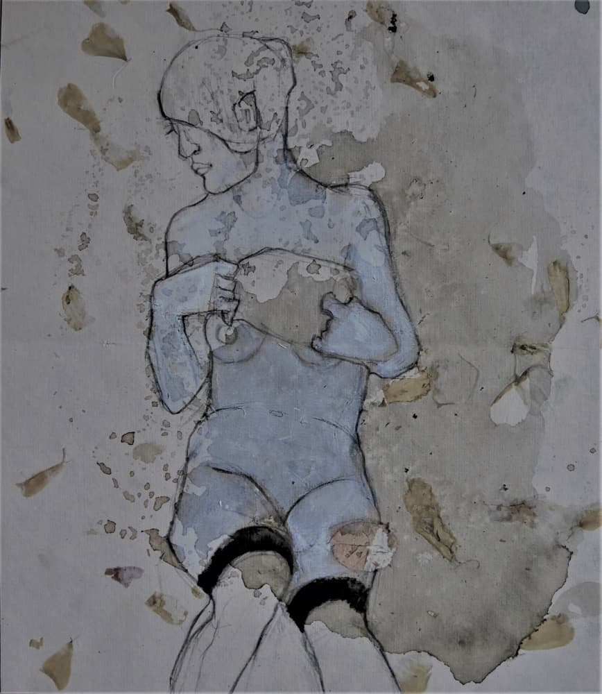 Subtle Nude Figure by Doris Schmitz — canvas wall art