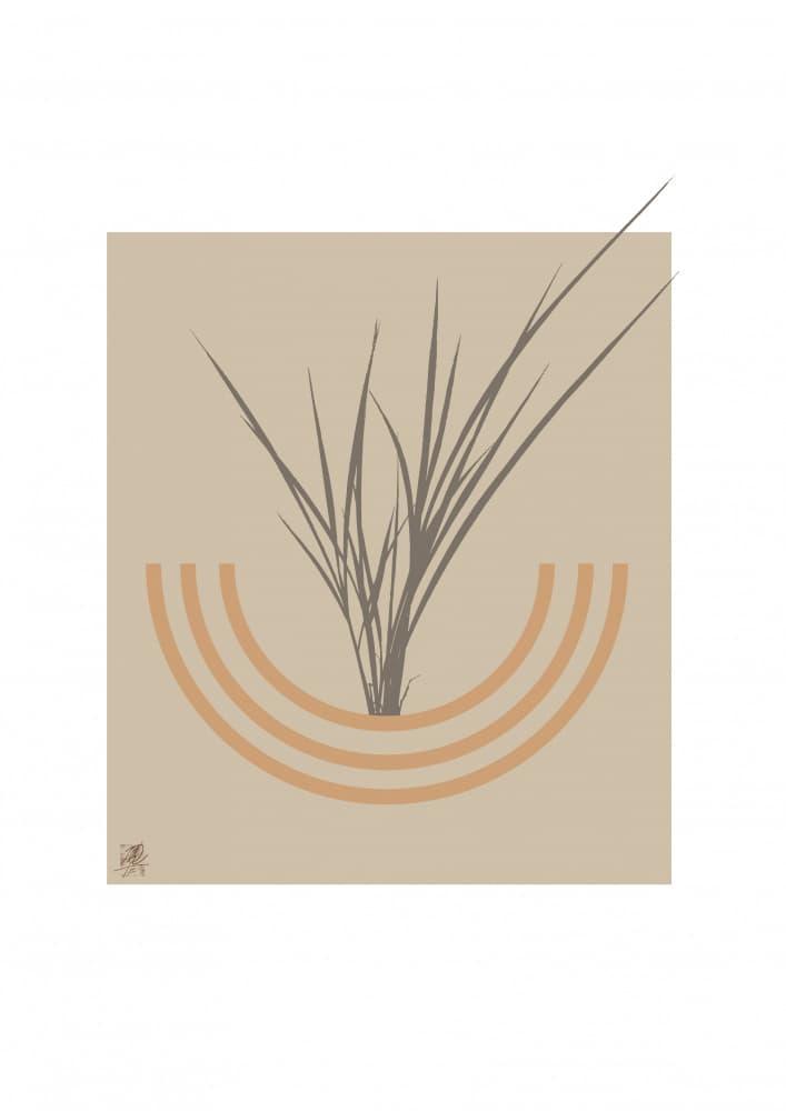 Minimalist Botanical Arch by Osvaldo Russo — canvas wall art