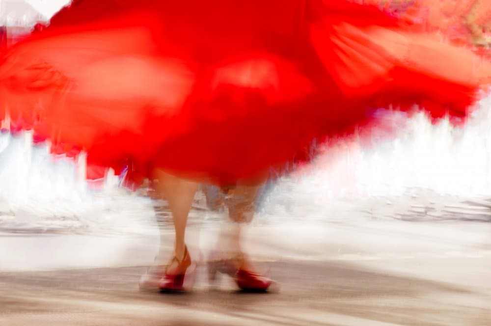 Dynamic Red Dance by Stephan Rückert — canvas wall art