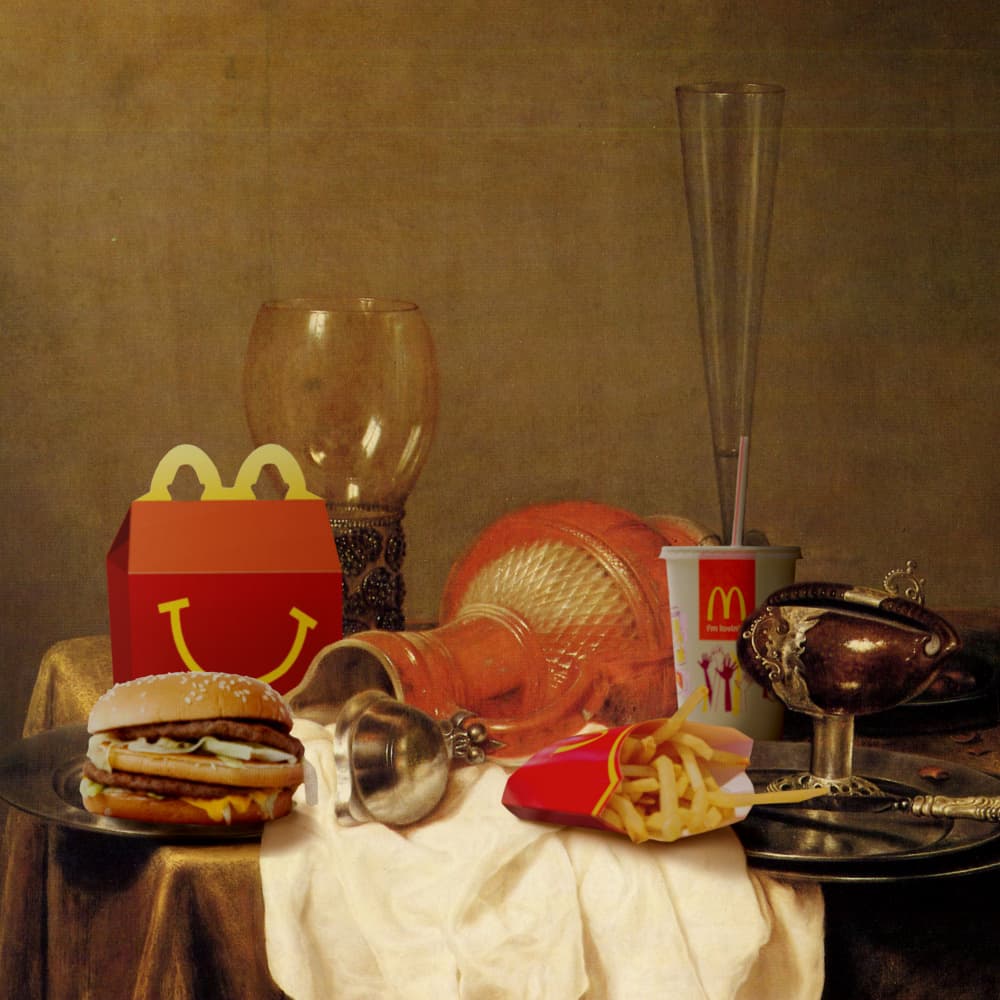 Opulent Fast Food Table by Artem Pozdniakov — canvas wall art