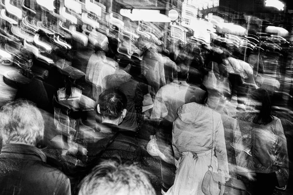 City Motion Blur by Shinji Isobe — canvas wall art