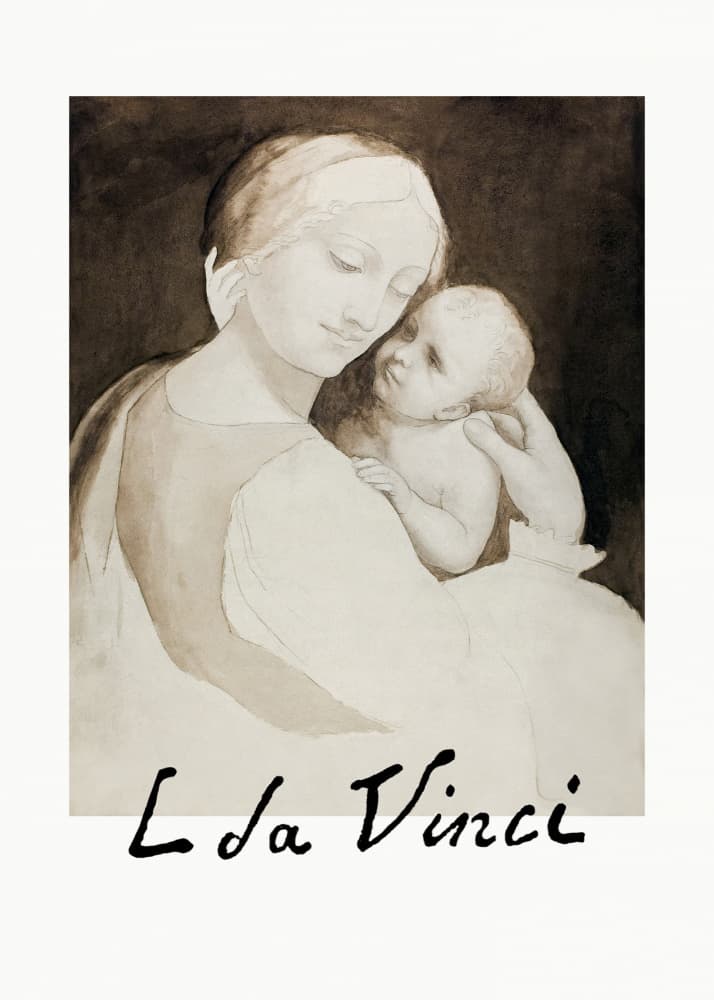 Madonna and Child by Leonardo da Vinci — canvas wall art