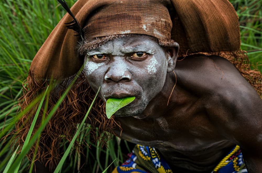 Intense Tribal Gaze by Joxe Inazio Kuesta Garmendia — canvas wall art