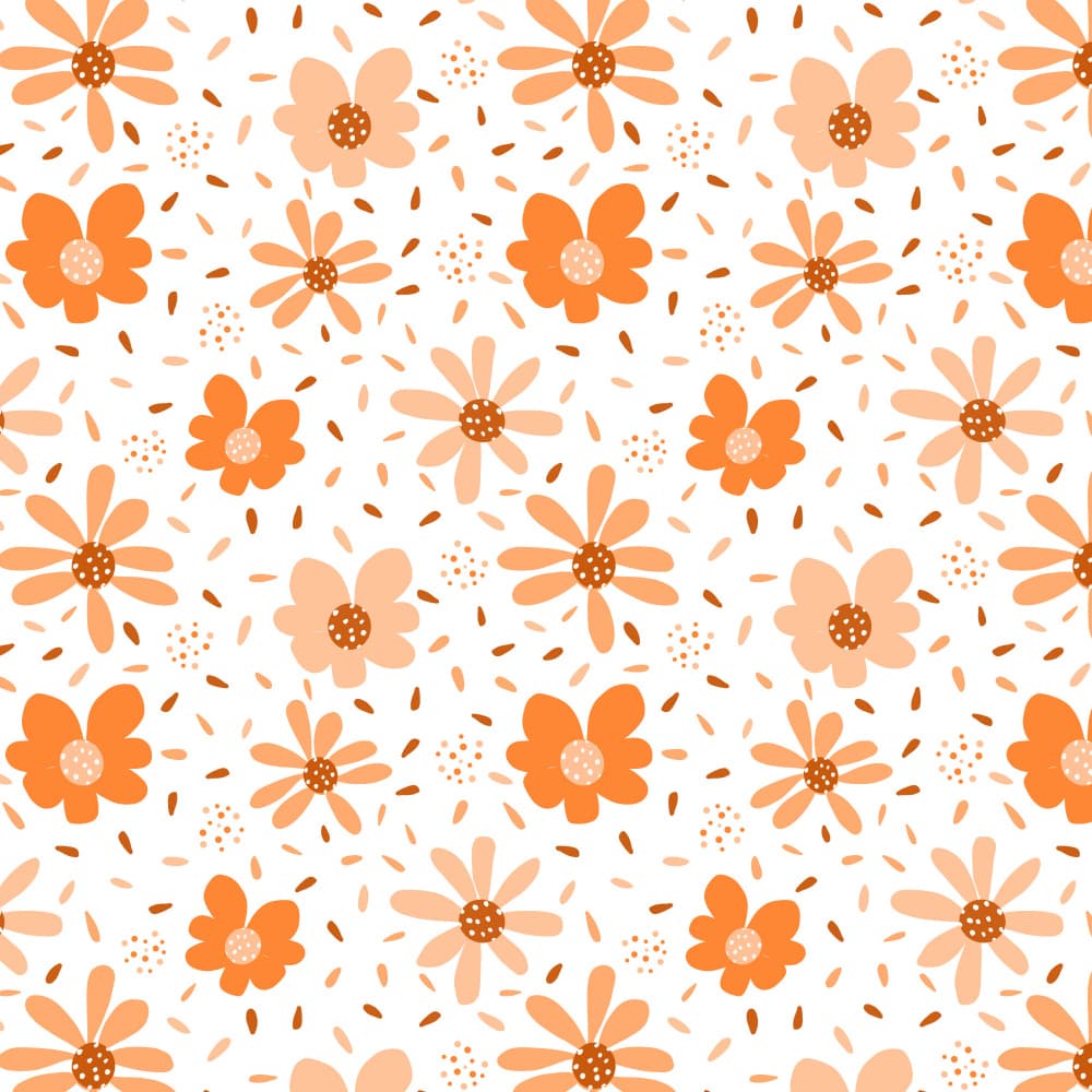 Cheerful Orange Blooms by Michele Channell — canvas wall art