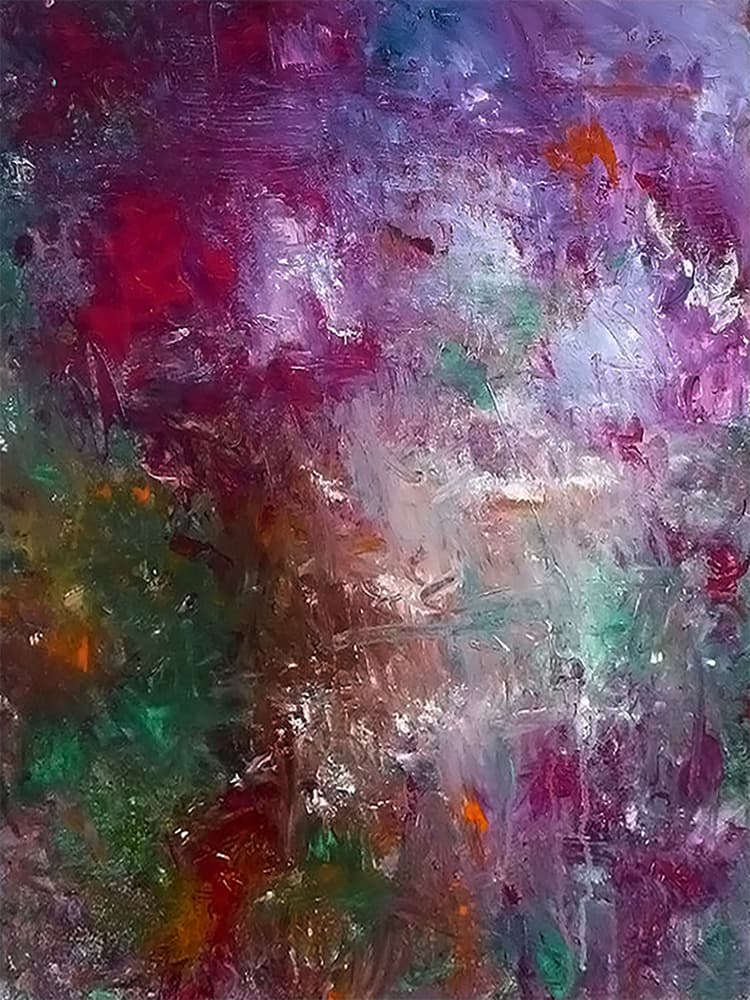 Vibrant Abstract Colors by Ron Halfant — canvas wall art