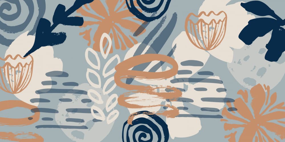 Serene Abstract Botanical by Sue Skellern — canvas wall art