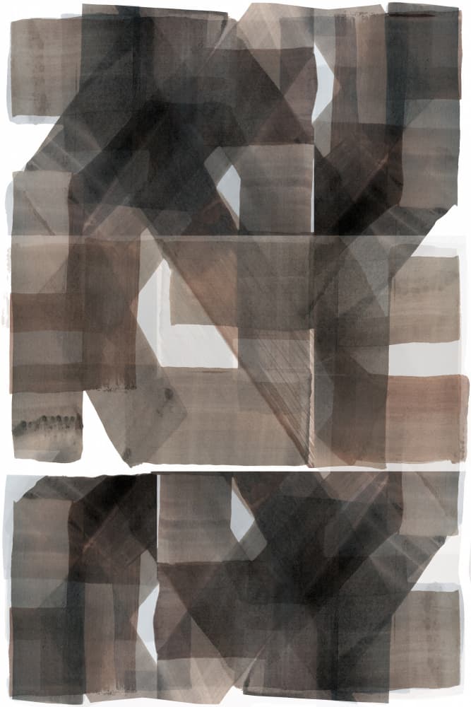 Muted Geometric Layers by cartissi — canvas wall art