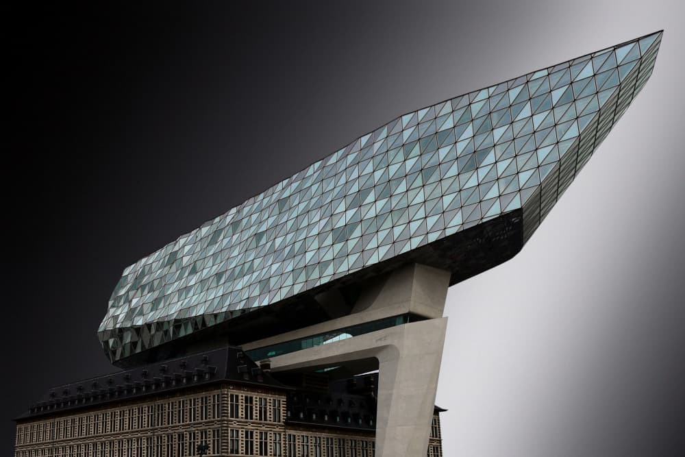 Antwerp Port House Architecture by Jorge Pimenta — canvas wall art