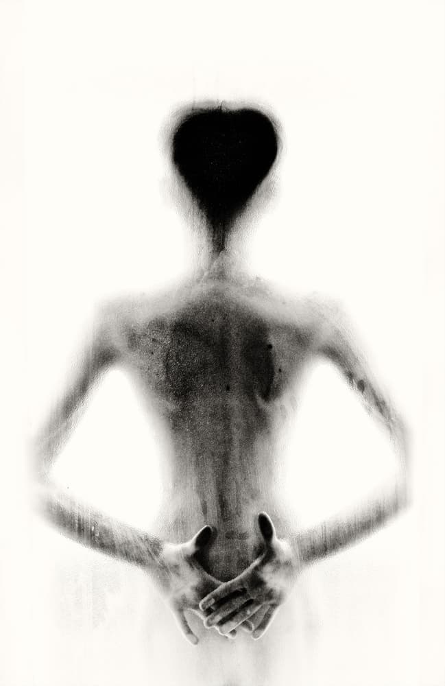 Dark Heart Figure by Babak Haghi — canvas wall art