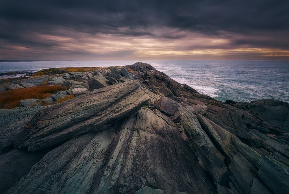 Rugged Ocean Coastline by Ben.C.L — canvas wall art