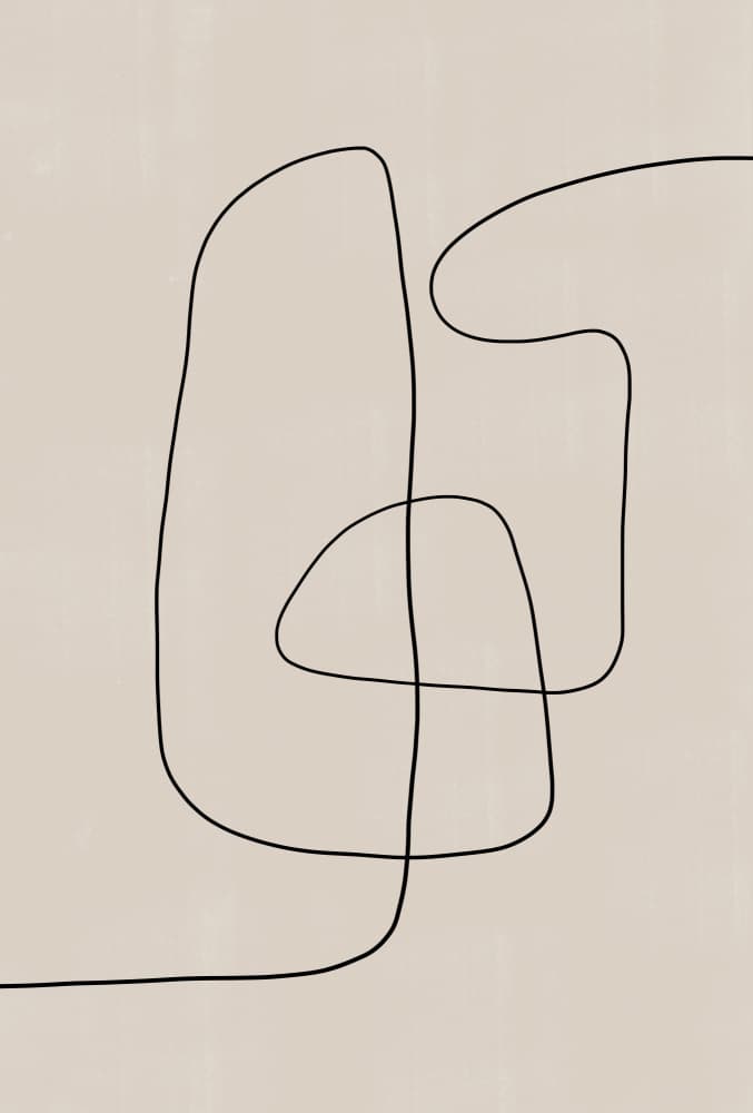 Curved Line Dance by THE MIUUS STUDIO — canvas wall art
