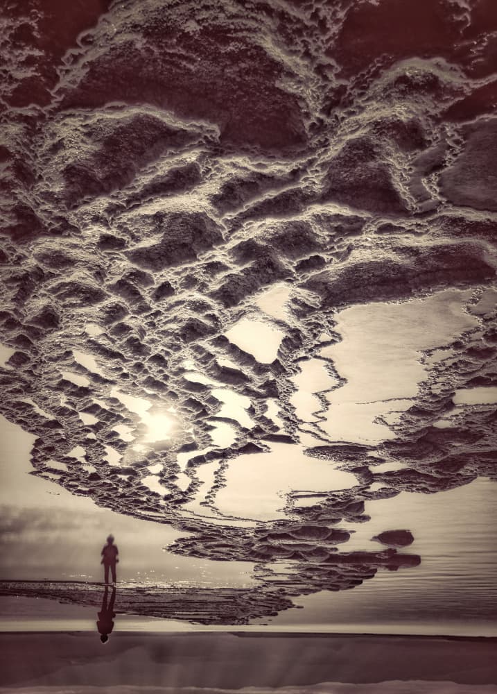 Inverted Earth Reflection by Zipi Raviv — canvas wall art