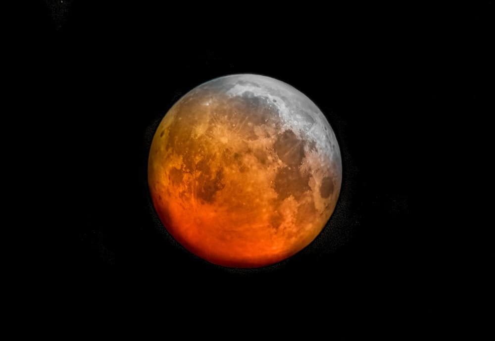 Blood Moon Eclipse by Jeffrey C. Sink — canvas wall art