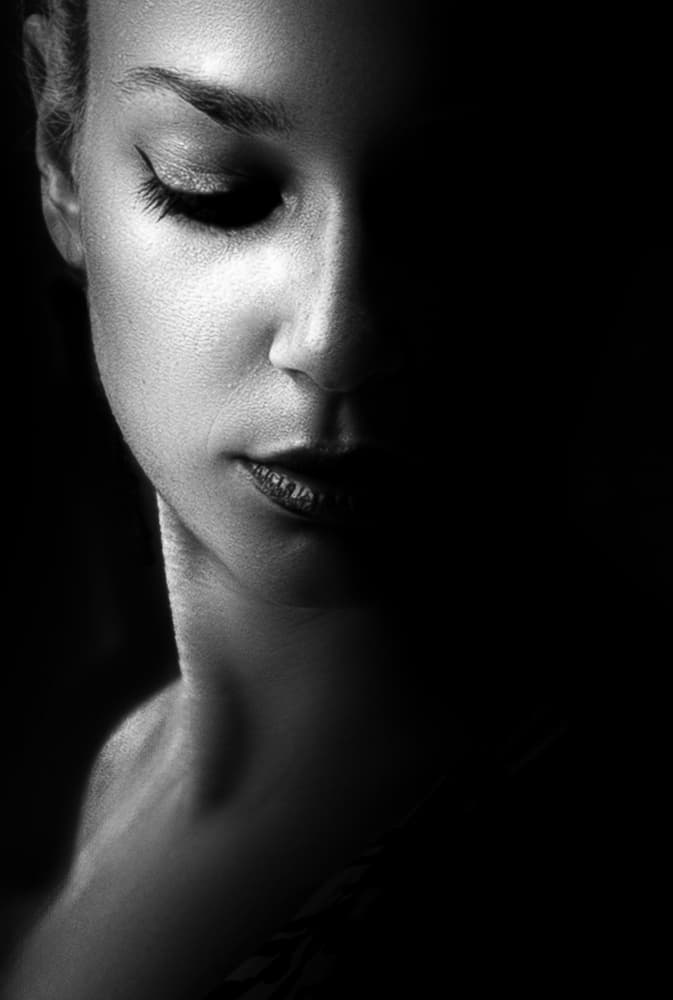 Dramatic Monochrome Beauty by Toni Fidanza — canvas wall art