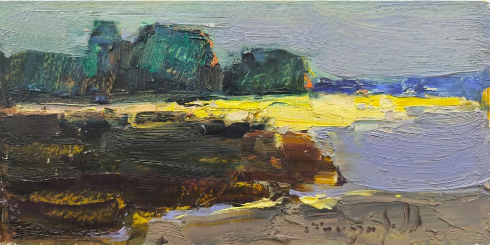 Vibrant Abstract Landscape by Alexander Shandor — canvas wall art
