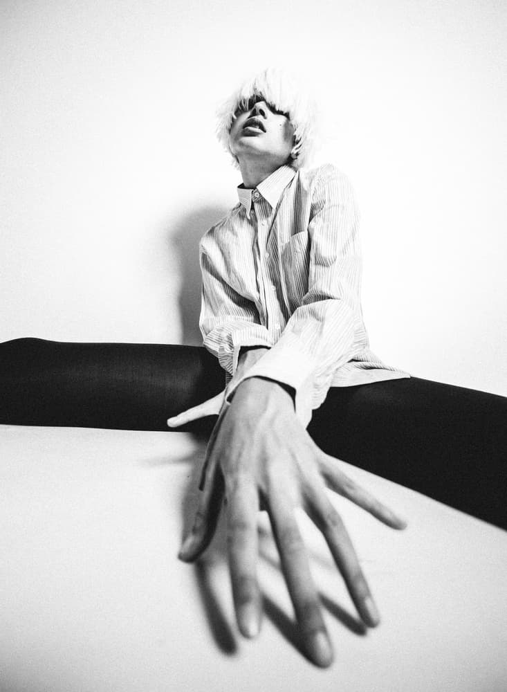 Mysterious Blonde Pose by Artem Vasilenko — canvas wall art
