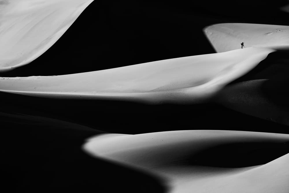 Solitary Dune Walker by Jure Kravanja — canvas wall art