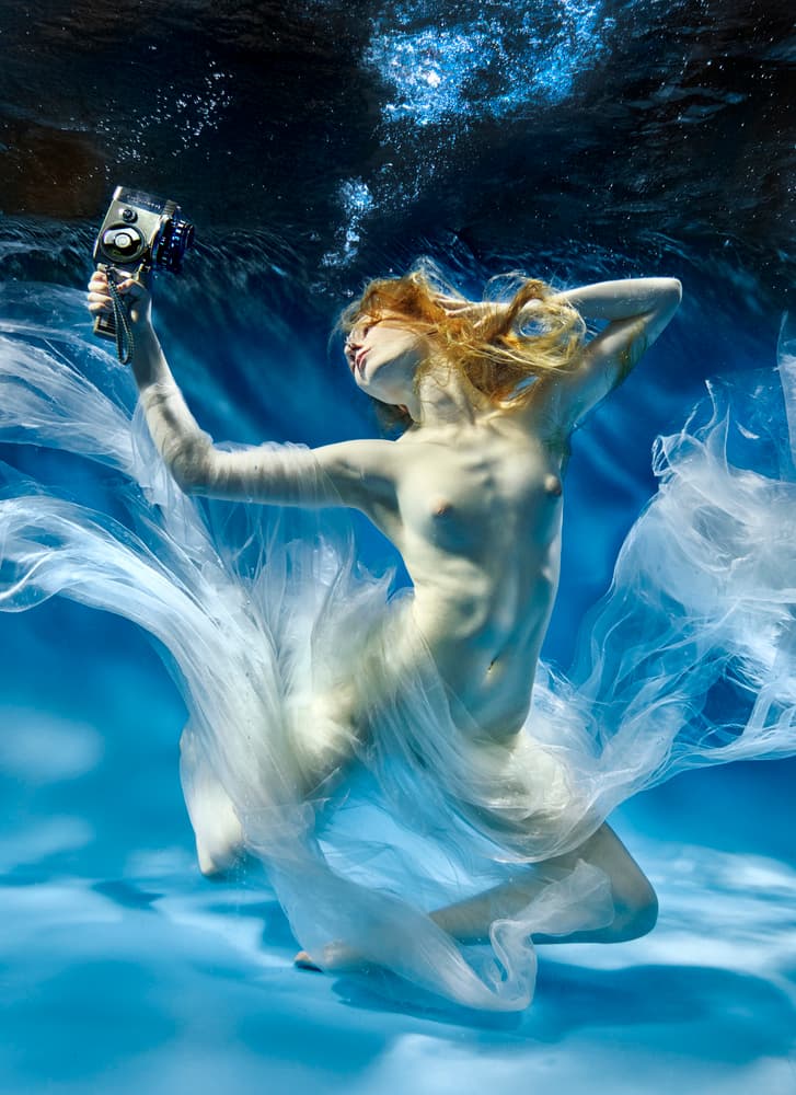 Ethereal Underwater Camera by Uniquecapture — canvas wall art