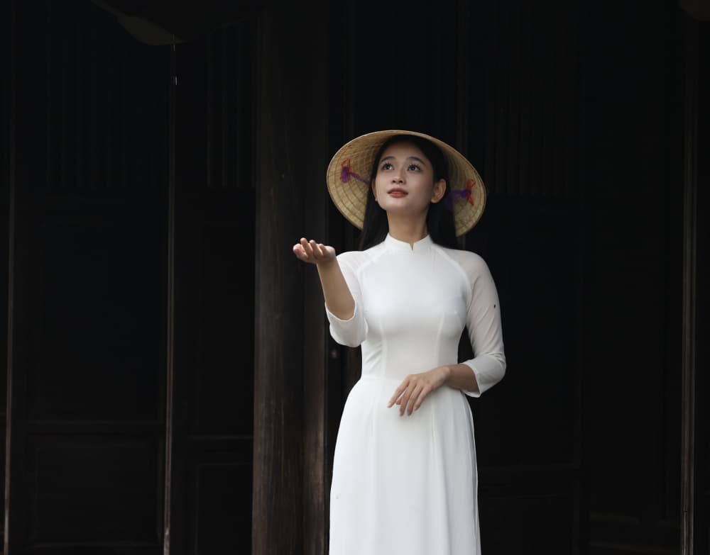 Vietnamese Woman Ao Dai by Clas Gustafson PRO — canvas wall art