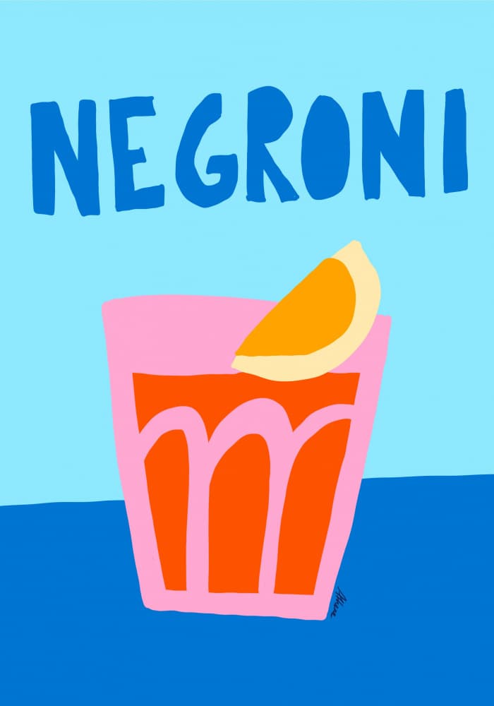 Negroni by Athene Fritsch — canvas wall art