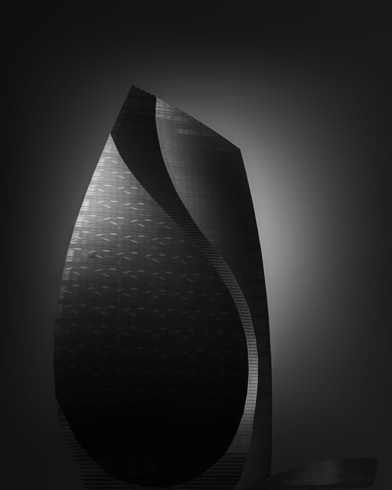 Sleek City Structure by Olavo Azevedo — canvas wall art