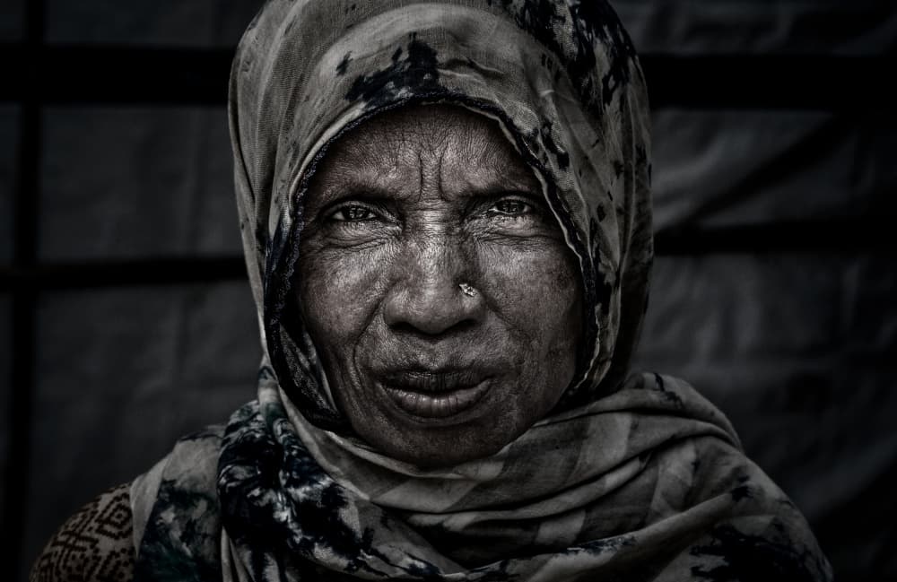 Intense Woman's Gaze by Joxe Inazio Kuesta Garmendia — canvas wall art