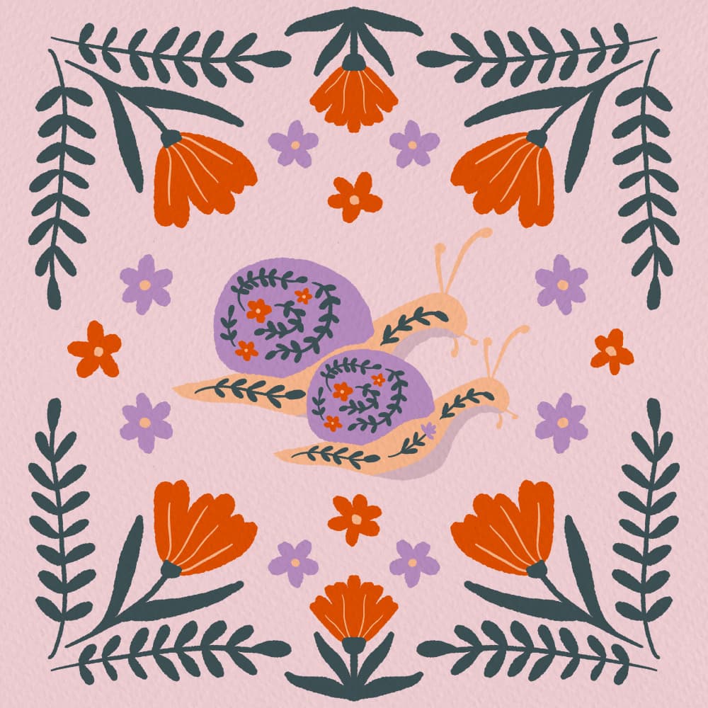 Whimsical Garden Snails