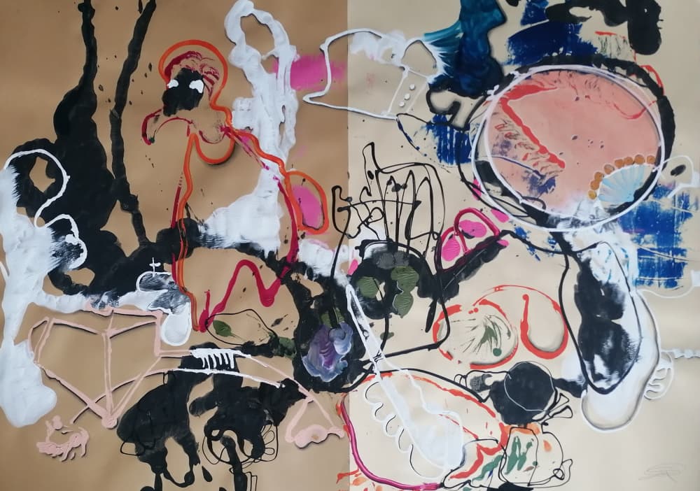 Vibrant Abstract Forms by Stefano Mazzolini — canvas wall art