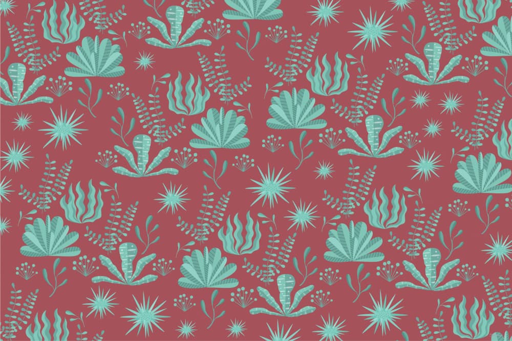 Underwater Plant Pattern by Sue Skellern — canvas wall art