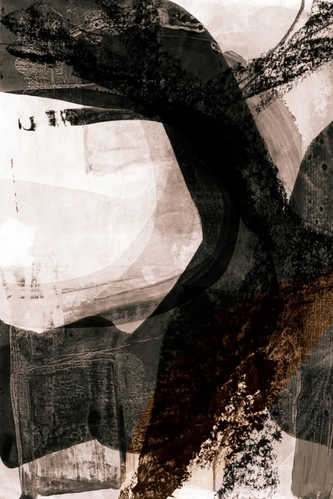 Abstract Sepia Strokes by cartissi — canvas wall art