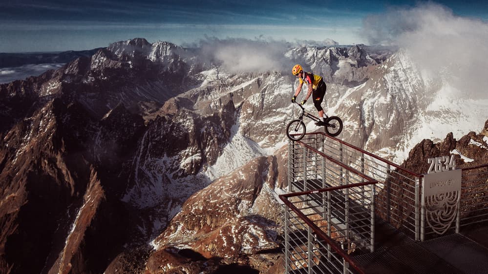 Extreme Mountain Ride by Martin Krystynek MQEP — canvas wall art