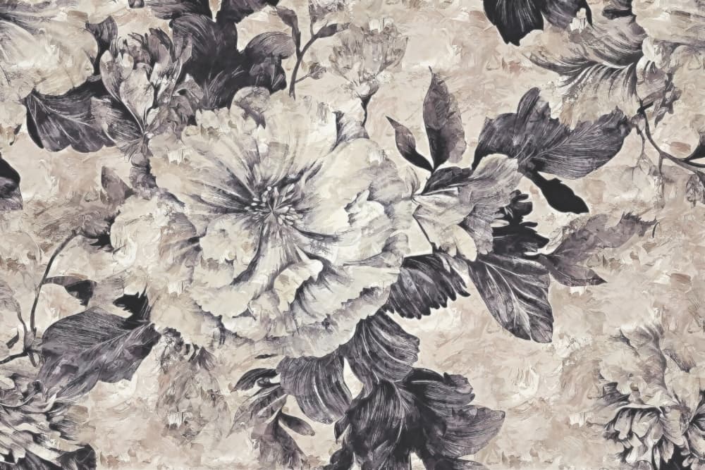 Dramatic Grey Peonies by Rafal Kulik — canvas wall art