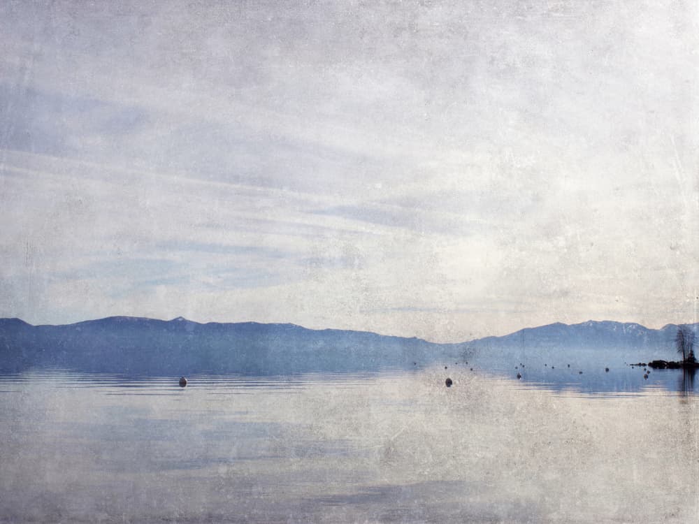 Calm Winter Lake by Gemma Bardot — canvas wall art