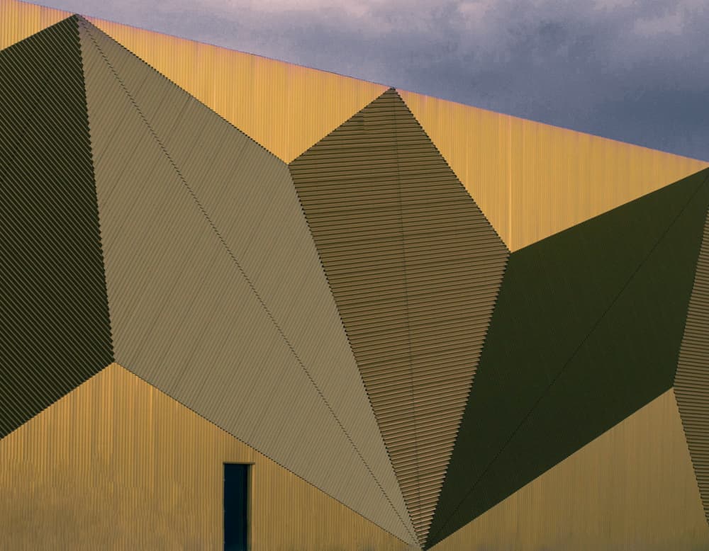 Angular Golden Facade by Fred Louwen — canvas wall art