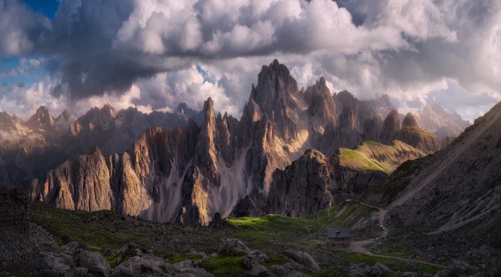 Golden Hour Mountain Majesty by Carlos F. Turienzo — canvas wall art