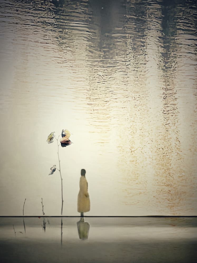 Quiet Reflection by Weiwei — canvas wall art