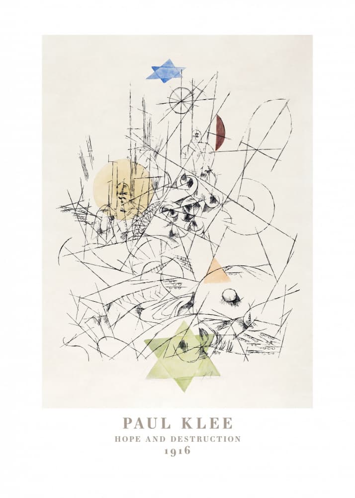 Hope and Destruction 1916 by Paul Klee — canvas wall art