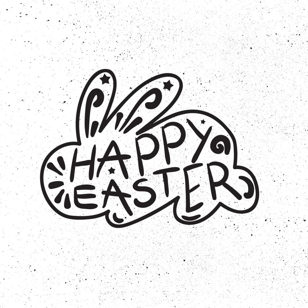 Happy Easter Bunny by Marika Barsrsind — canvas wall art